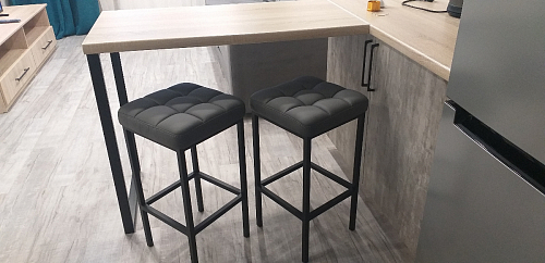 Полубарный стул Лофт мадера 20 / белый матовый фото покупателя 234