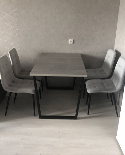 Стол раскладной Лота Лофт 120 25 мм юта / черный матовый фото покупателя 657