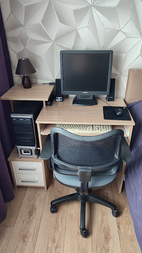 Компьютерный стол Джаз-24 левый венге фото покупателя 106