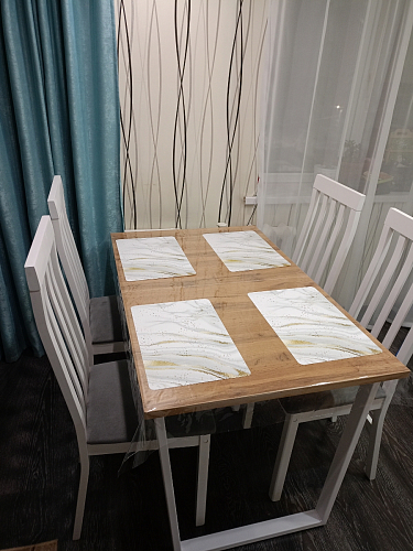 Стол Лота Лофт 120 25 мм сабия / белый матовый фото покупателя 367