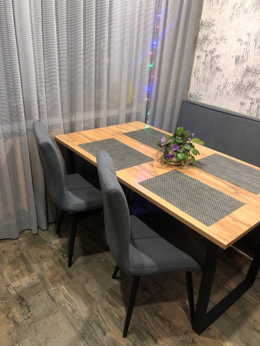 Деревянный стол Лота Лофт 120x75 дуб крафт табачный / черный матовый фото покупателя 493