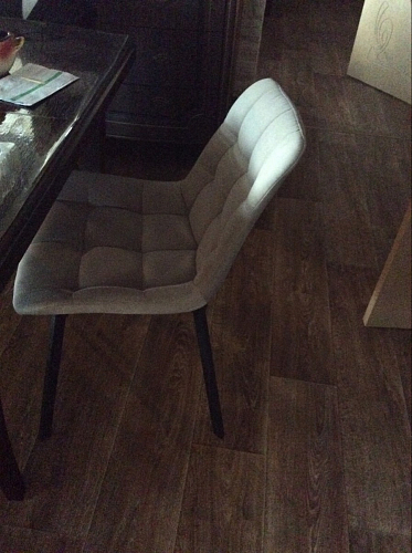 Стул на металлокаркасе Челси велюр коричневый / черный каркас фото покупателя 103