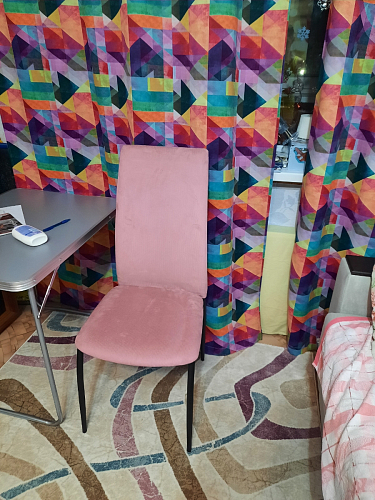 Стул на металлокаркасе Tod light purple / light blue / black фото покупателя 3