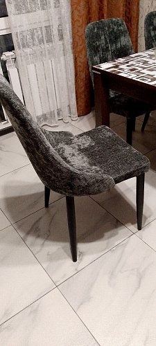 Стул на металлокаркасе Kora dark gray / black фото покупателя 385