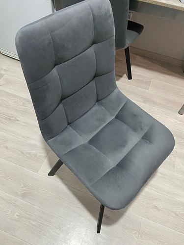 Стул на металлокаркасе Чилли светло-серый / черный фото покупателя 51