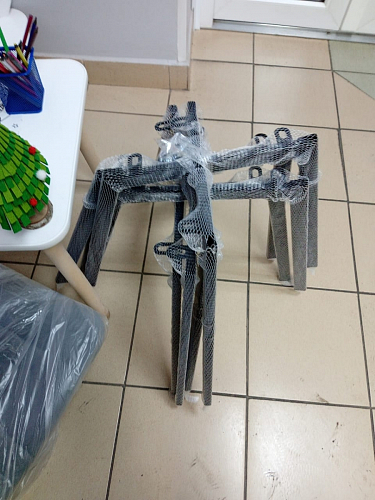 Стул на металлокаркасе Чилли К кирпичный / черный фото покупателя 507