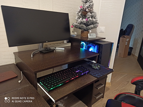 Компьютерный стол Джаз-24 правый дуб сонома фото покупателя 1