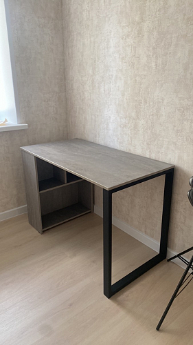 Письменный стол Битти Лофт 116х60х75 креатель / черный матовый фото покупателя 50