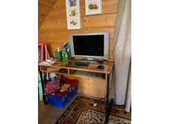 Письменный стол Леон Лофт бетон / черный матовый фото покупателя 12