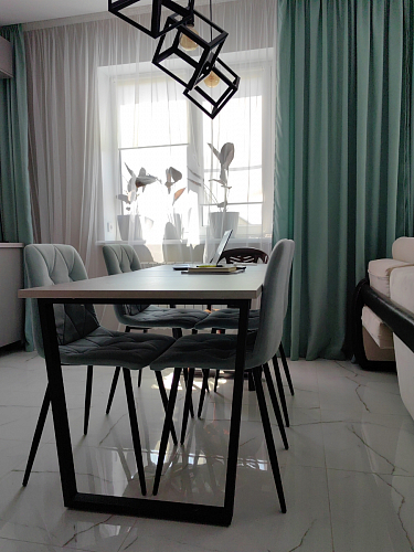 Стол раскладной Лота Лофт 120 25 мм юта / черный матовый фото покупателя 91