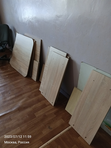 Стол-книжка Глория 606 М с ящиками дуб сонома фото покупателя 100