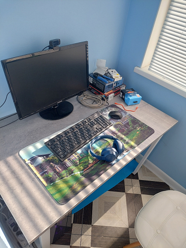 Деревянный стол Лота Лофт 140х80 черный матовый / бетон светлый фото покупателя 418