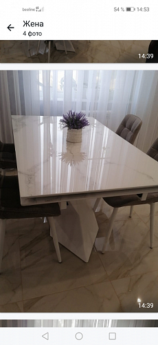 Керамический стол Хасселвуд 160(220)х90х77 baolai / черный фото покупателя 10