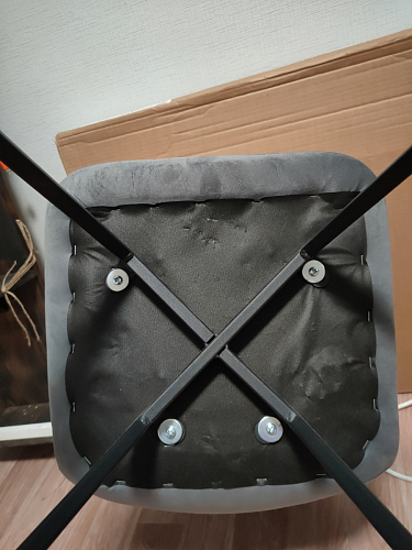 Стул на металлокаркасе Чилли черный / зеленый фото покупателя 1060