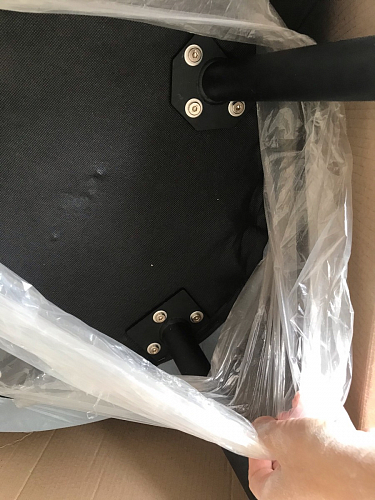 Стул на металлокаркасе Gabi 1 line light blue / black фото покупателя 219