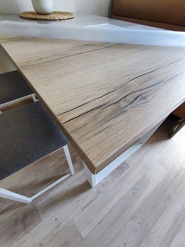 Стол Лота Лофт 120 32 мм бетон / черный матовый фото покупателя 569