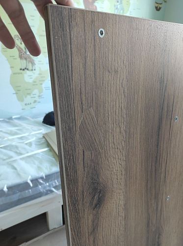 Письменный стол Битти Лофт 116х60х75 дуб делано светлый / белый матовый фото покупателя 86