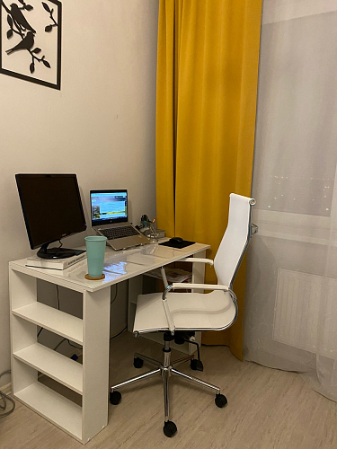 Компьютерное кресло Reus белая сетка / хром фото покупателя 24