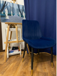 Стул на металлокаркасе Seda 1 blue / black / gold: отзыв о товаре