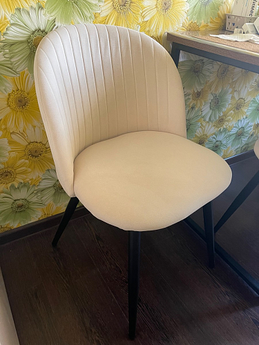 Стул на металлокаркасе Gabi latte / gold / black фото покупателя 245