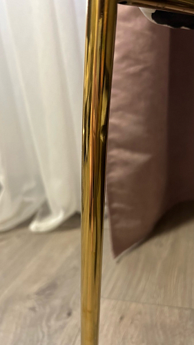 Стул на металлокаркасе Kamelia зеленый / золото фото покупателя 63