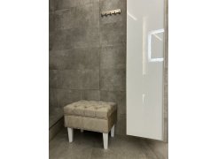 Банкетка Париж 700 amo 02 / белый / серебро фото покупателя 1