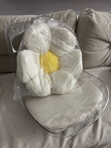 Компьютерное кресло Kolin с подушкой clear / white фото покупателя 471