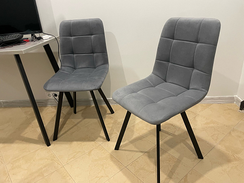 Комплект стульев Чилли 2 шт бежевый / черный фото покупателя 841