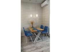 Стул на металлокаркасе Чилли горчичный / белый фото покупателя 22