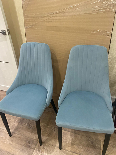 Стул на металлокаркасе Kora light blue / white фото покупателя 17