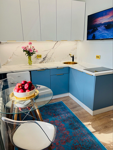 Стеклянный стол PT-151 80х80х76 clear glass / wood фото покупателя 1