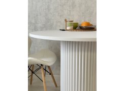 Деревянный стол Барел 89 белый / золото фото покупателя 4