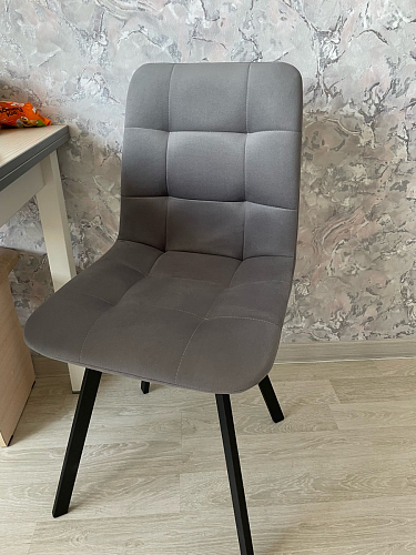 Стул на металлокаркасе Чилли К кирпичный / черный фото покупателя 453