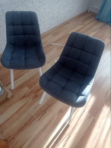 Стул на металлокаркасе Челси бежевый / черный фото покупателя 84