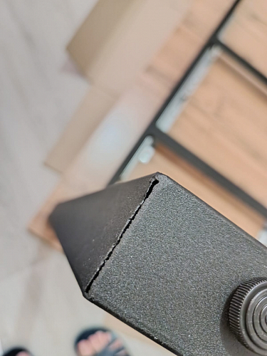 Стол Лота Лофт 140 25 мм черный матовый / бетон фото покупателя 176