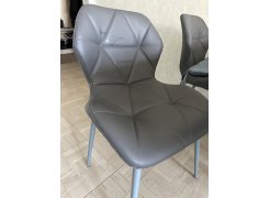 Стул на металлокаркасе Вальд экокожа черный / черный глянец фото покупателя 1