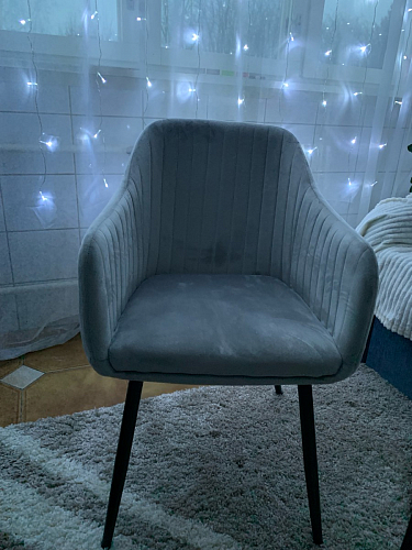 Стул на металлокаркасе Slam тёмно-серый фото покупателя 39