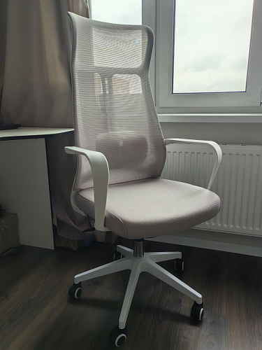 Компьютерное кресло Tilda dark gray / white фото покупателя 14