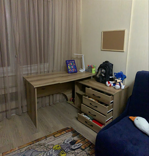 Компьютерный стол КСТ-109П правый дуб сонома / белый фото покупателя 74