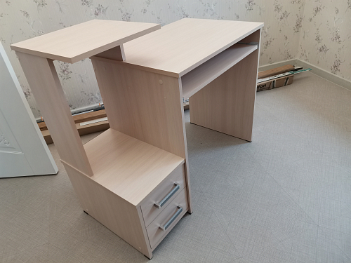 Компьютерный стол Джаз-24 левый дуб сонома фото покупателя 158