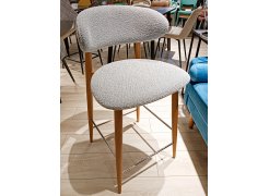 Полубарный стул Lucas 3 букле терракотовый / орех из шоурума 2