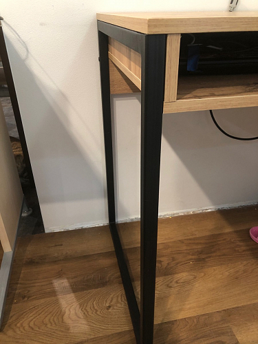 Письменный стол Леон Лофт дуб делано светлый / белый матовый фото покупателя 29