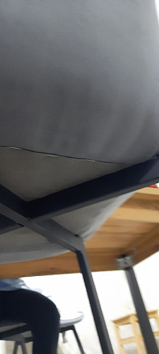 Стул на металлокаркасе Челси морская волна / черный фото покупателя 249