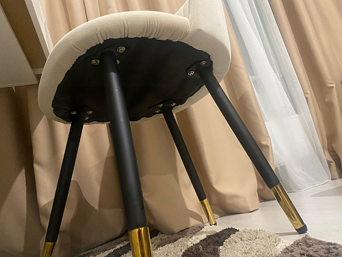 Стул на металлокаркасе Gabi 1 light purple / black фото покупателя 328