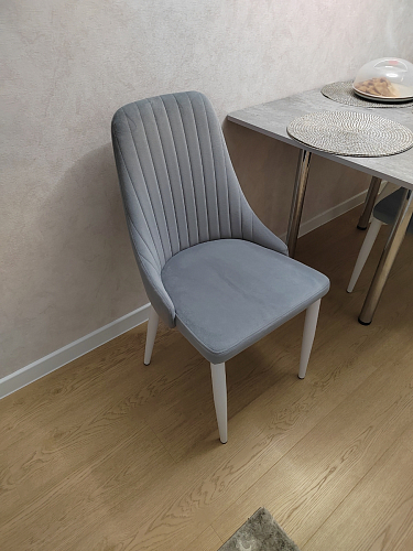 Стул на металлокаркасе Kora green / black фото покупателя 437