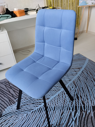 Стул на металлокаркасе Чилли бирюзовый / белый фото покупателя 96