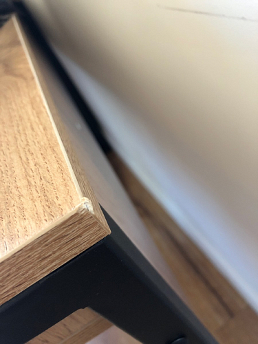 Письменный стол Леон Лофт бетон / черный матовый фото покупателя 161