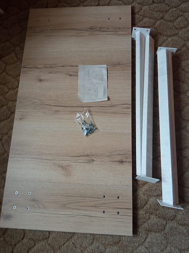 Стол Тринити Лофт 120 32 мм бетон / черный матовый фото покупателя 151