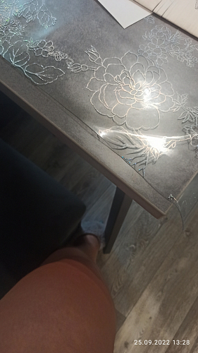 Стол Тринити Лофт 120 32 мм дуб галифакс табако / черный матовый фото покупателя 433