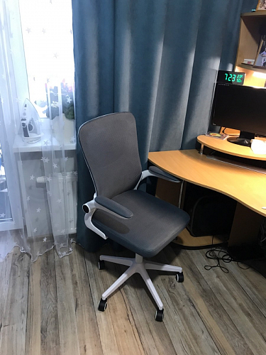 Компьютерное кресло Konfi gray / blue / white фото покупателя 302